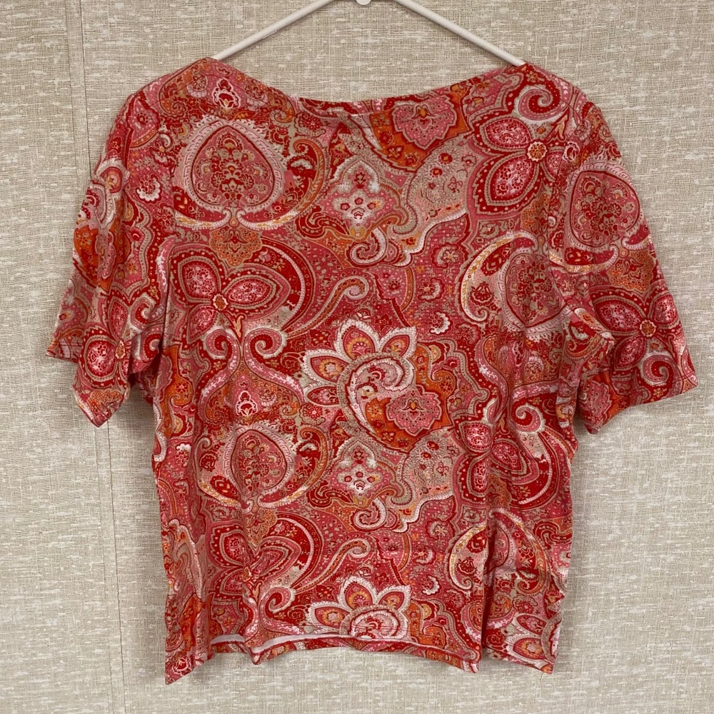 Charter Club Woman 1X boatneck Pima Cotton T shirt.